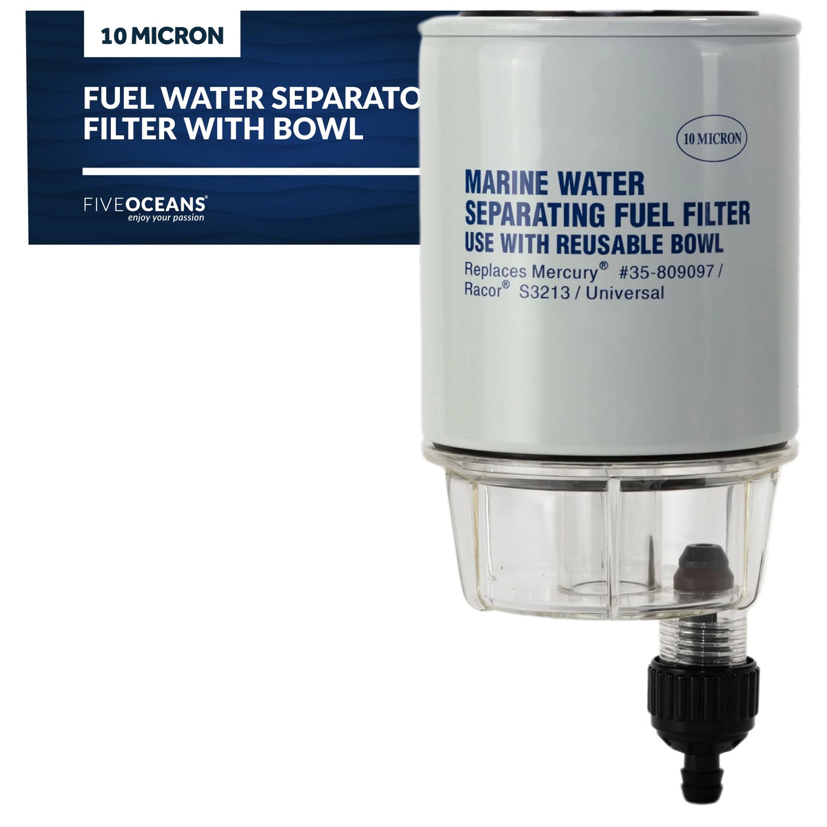 Fuel Filter Water Separator with Clear Bowl G2862