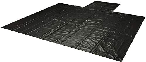 16' x 27' Heavy Duty 18oz Steel Tarp with Flap - Black X486