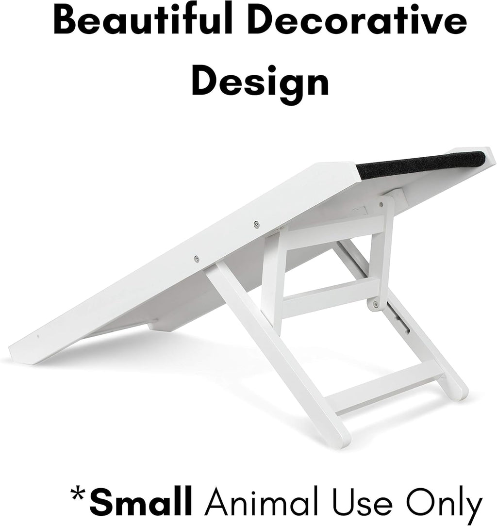 White Wooden Folding Dog Ramp for Small Dogs or Cats, Pack of 2 Q813