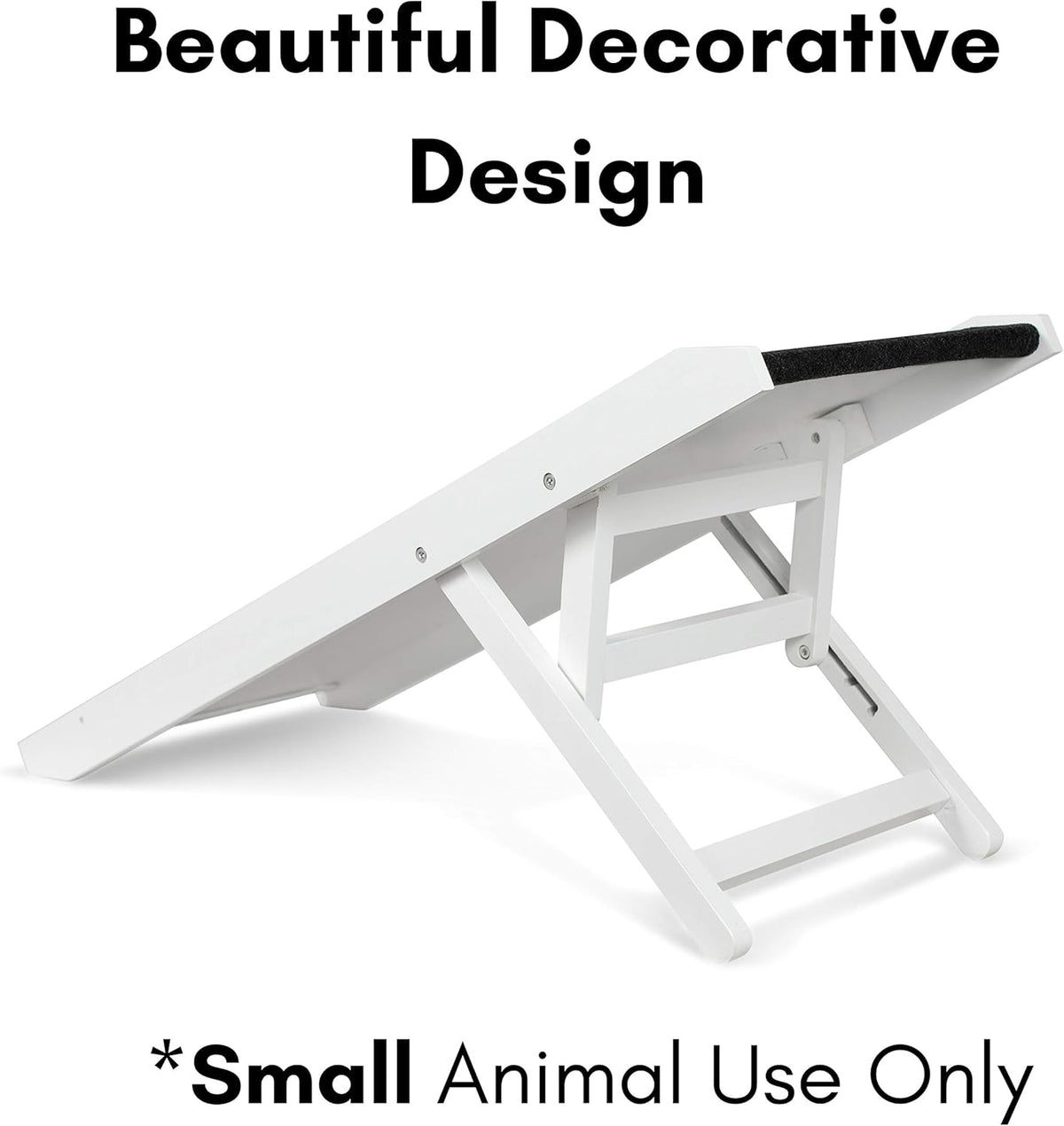 White Wooden Folding Dog Ramp for Small Dogs or Cats, Pack of 2 Q813