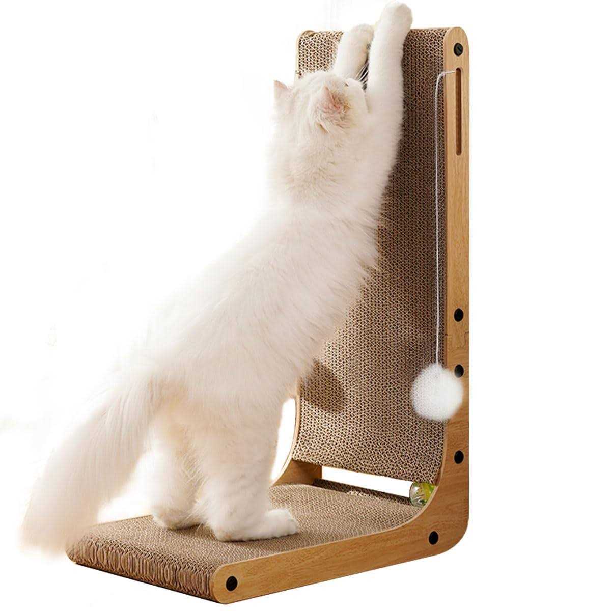 Cardboard Cat Scratcher with Ball Toy K7646