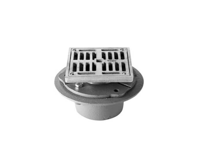 Cast Iron 4 inch Square Shower Drain F40238