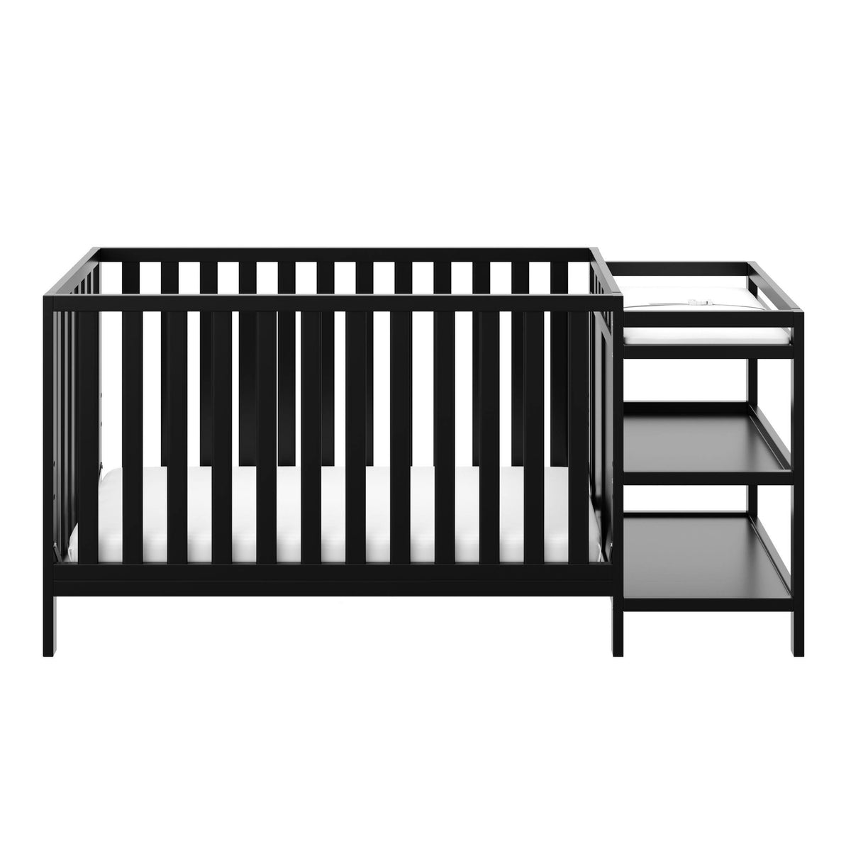 Black 4 in 1 Convertible Crib and Changer N326693