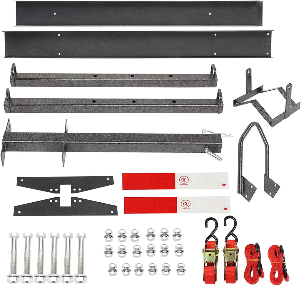 600LBS Steel Hitch Mount Motorcycle Carrier with Loading Ramp H1443