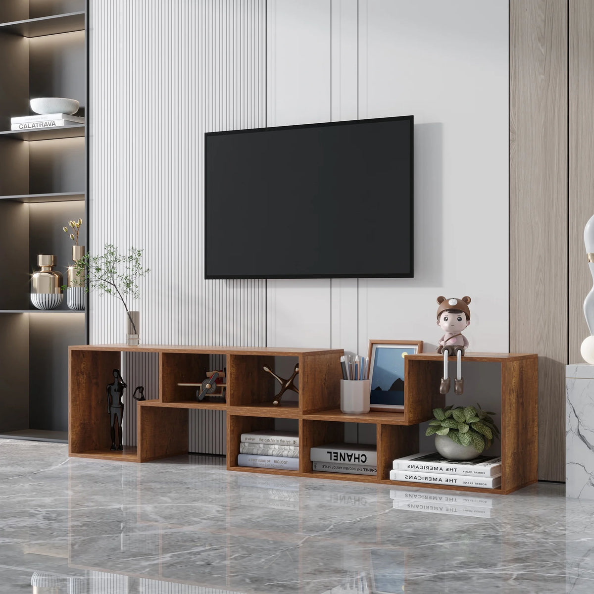 L-Shaped TV Stand V5239