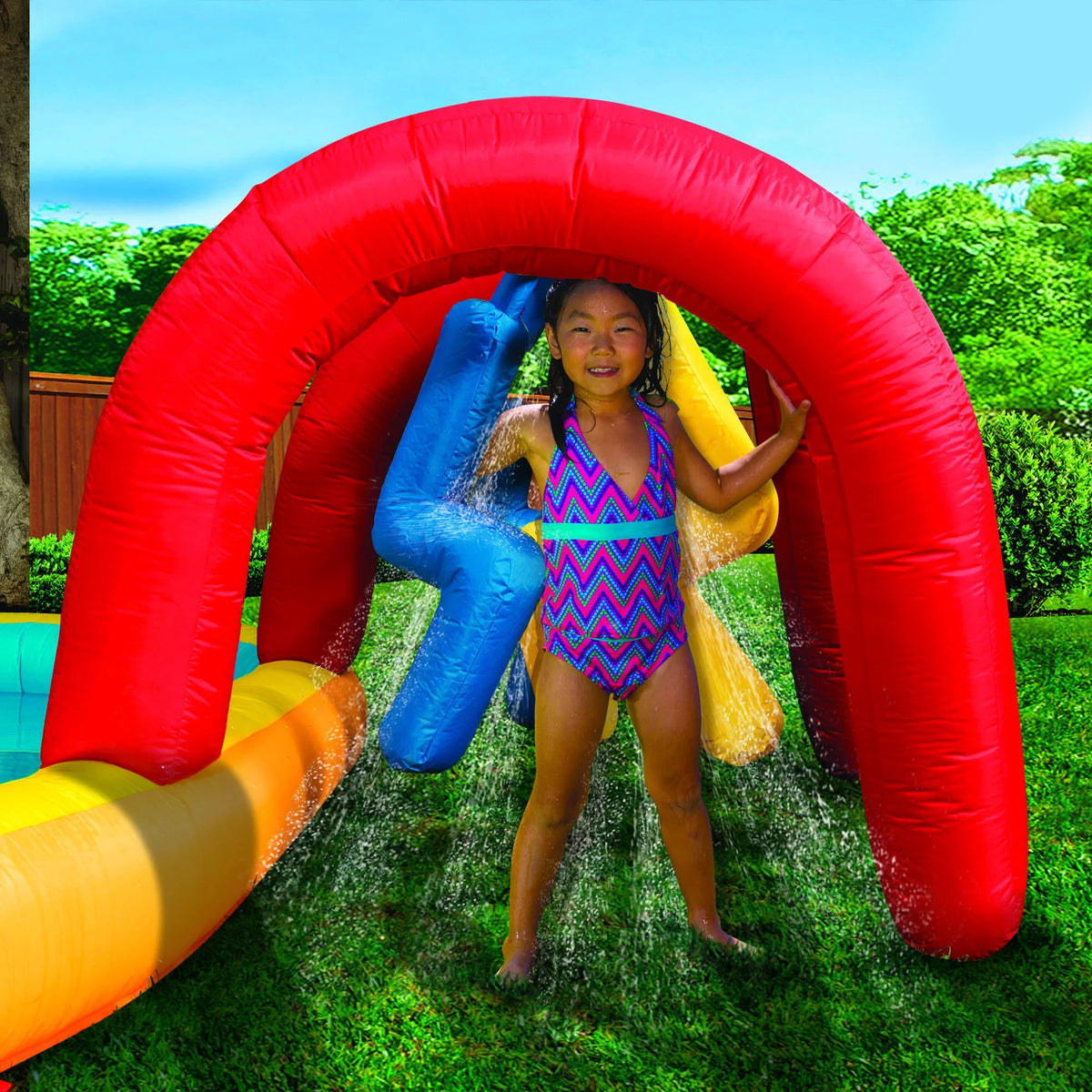 Splash Zone Water Park with Water Blasting Cannon & Pillars P90653