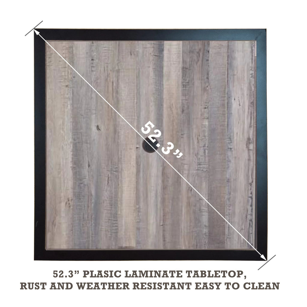 Outdoor Patio Dining Table 37" x 37" Brown P56348