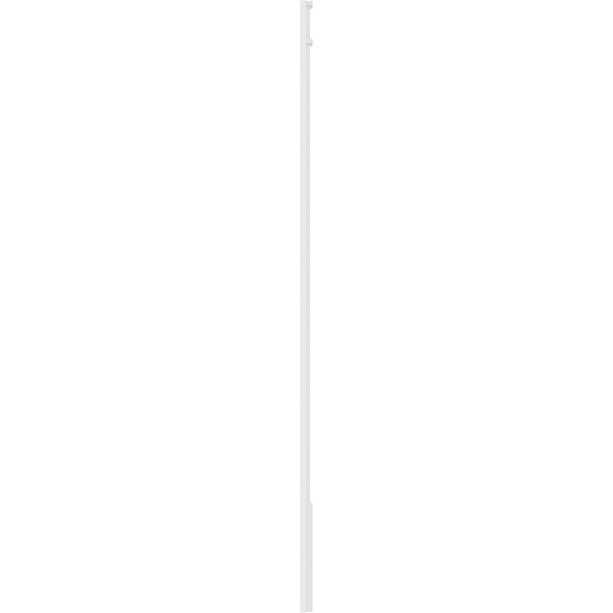 8x22W x 120x22H x 2x22P Raised Panel PVC Pilaster with Decorative Capital & Base (Pair) U72278