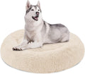 Medium Grey Fuzzy Round Dog Bed Pack of 2 G98102