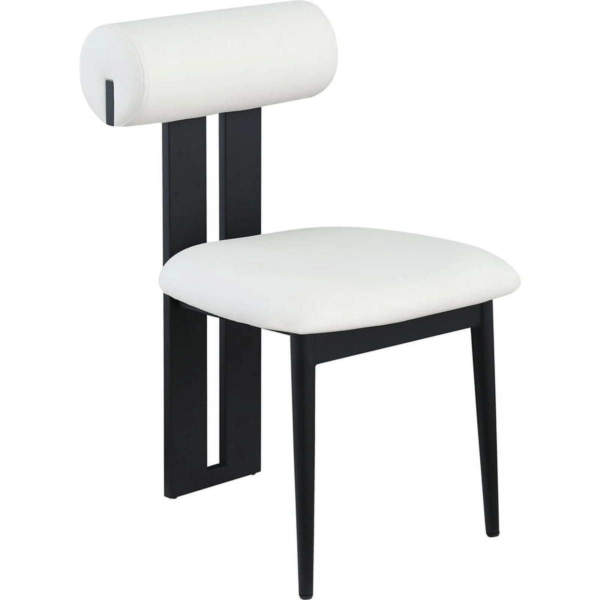 Cream Vegan Leather Dining Chair Set of 2 G2682
