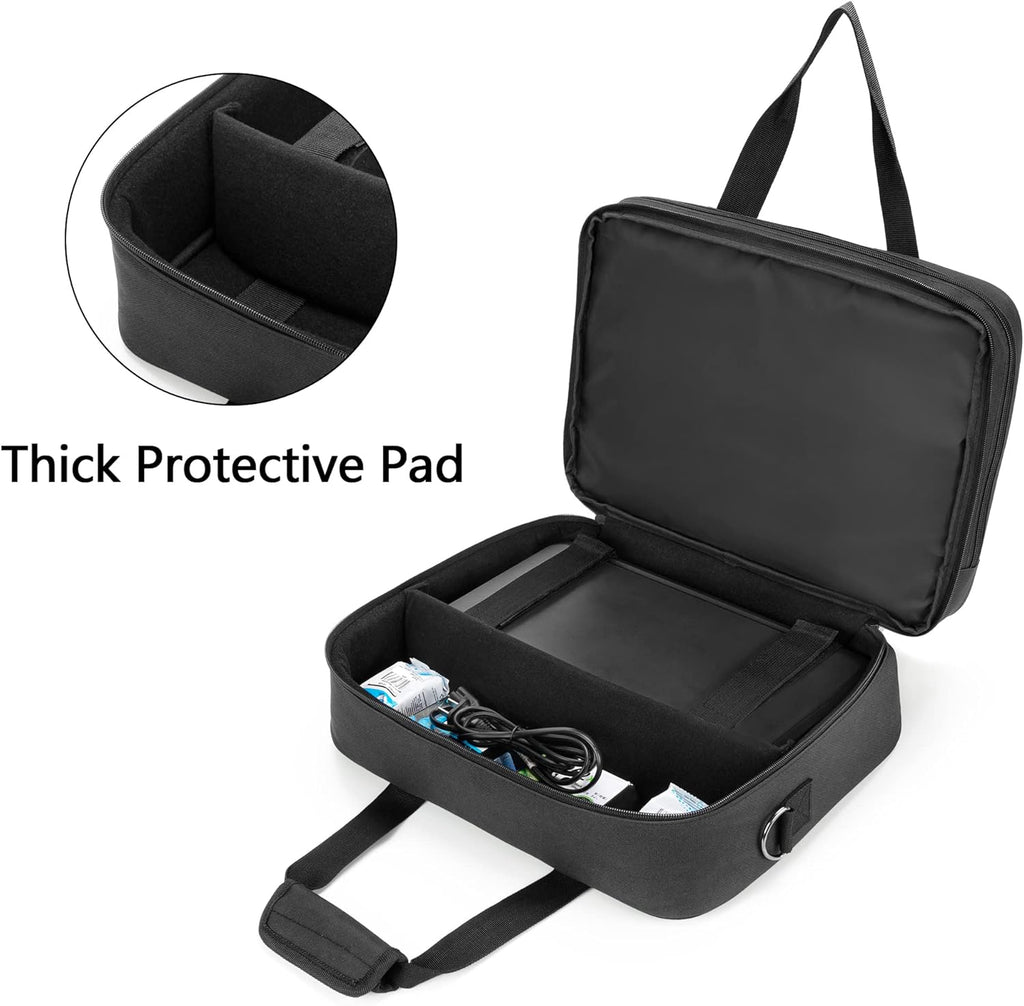 Double-layer Portable Printer Storage Bag with Laptop Layer and Shoulder Strap V17109