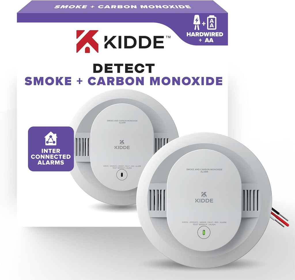 Hardwired Smoke Detector 2-Pack with Battery Backup F5312