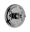 Pressure Balancing Valve Trim Plate with Handle in 18K Gold Plated V64990