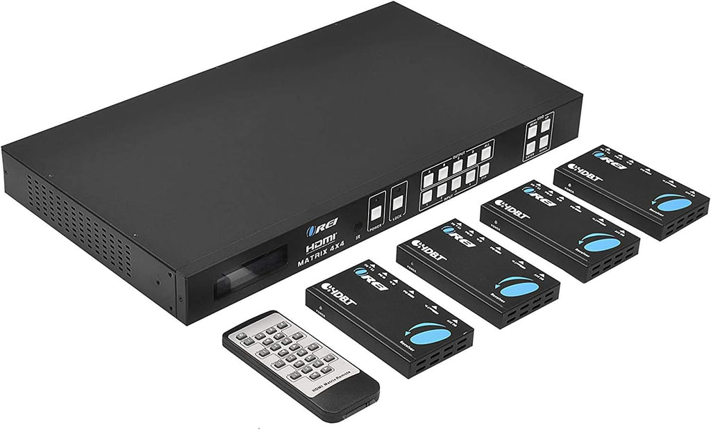 4K 4x4 HDMI Extender Matrix with 4 Receivers W44406