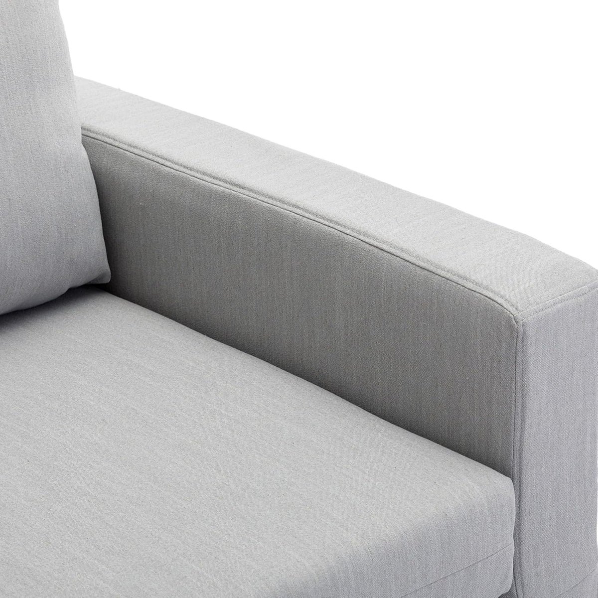 Light Grey Single Seat Module Sofa with 1 Ottoman G8893
