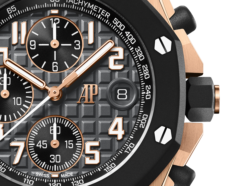 Pink Gold Anthracite Grey Dial Chronograph 42mm E809