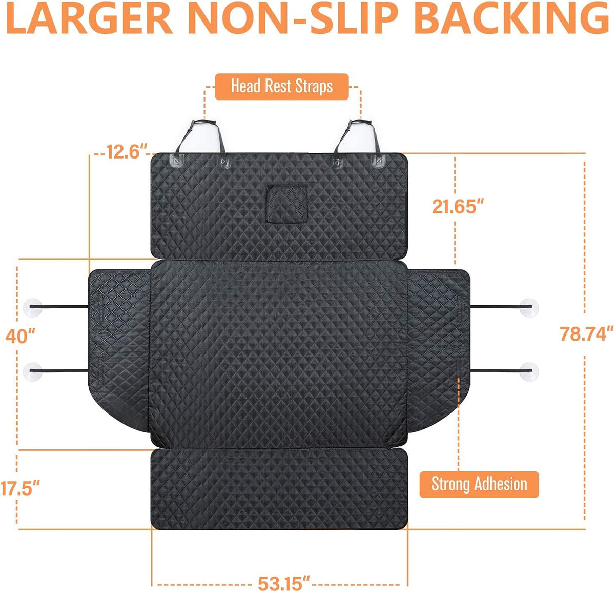 Waterproof Pet Cargo Liner with Bumper Flap Protector, Pack of 2 E20514