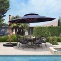 13ft Navy Blue Cantilever Patio Umbrella R1406