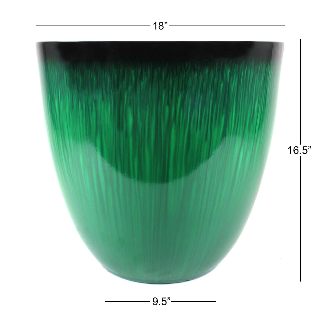 Green 18 inch Egg Planter I948