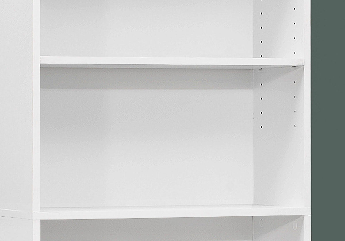 White 5 Shelves Bookcase M847