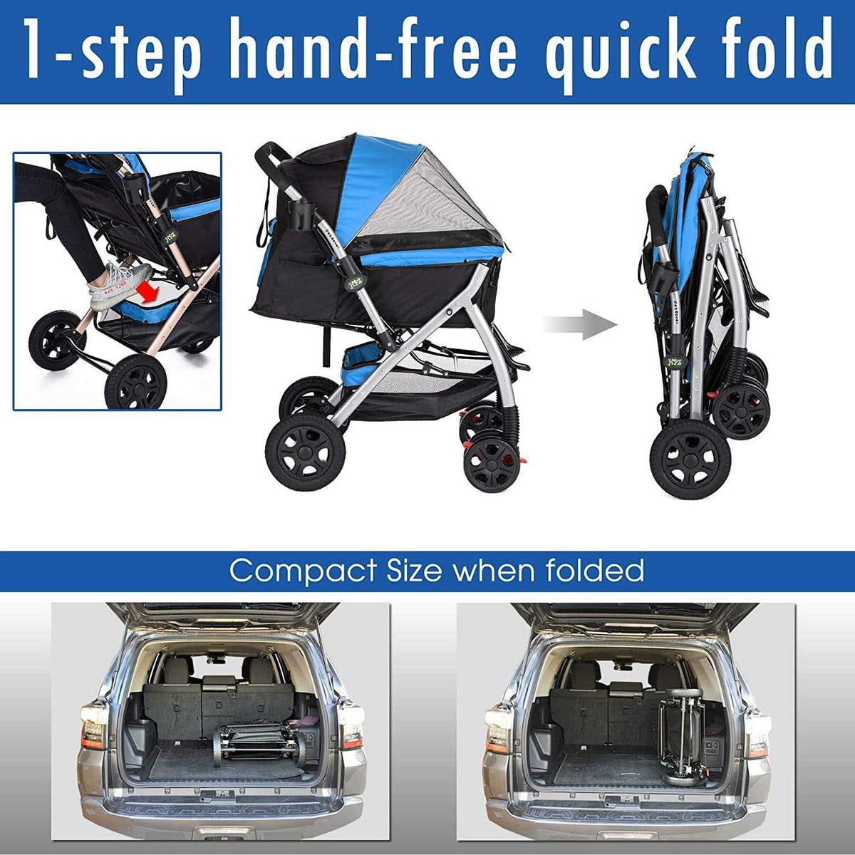 Heavy Duty Pet Stroller S6023