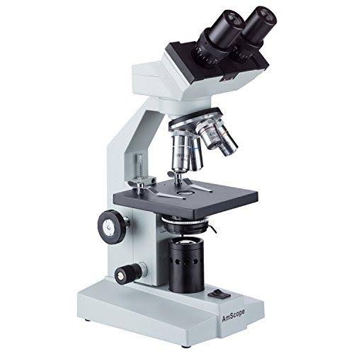 White Binocular Biological Microscope 40X-2500X with Slide Preparation Kit W400757