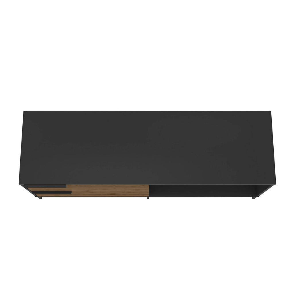 60 Inch Wood and Metal TV Stand with 2 Drawers E784