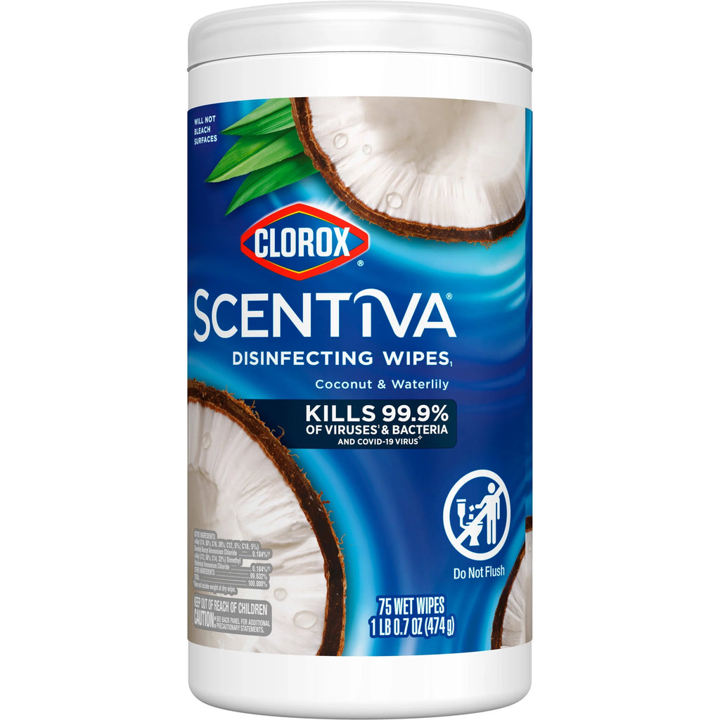 Coconut and Waterlily Cleaning Wipes 225 Count 3 Pack M405853