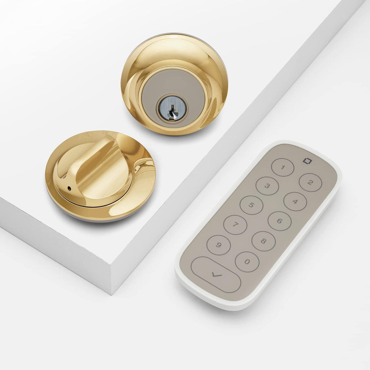 Satin Nickel Smart Lock with Keypad Y6454