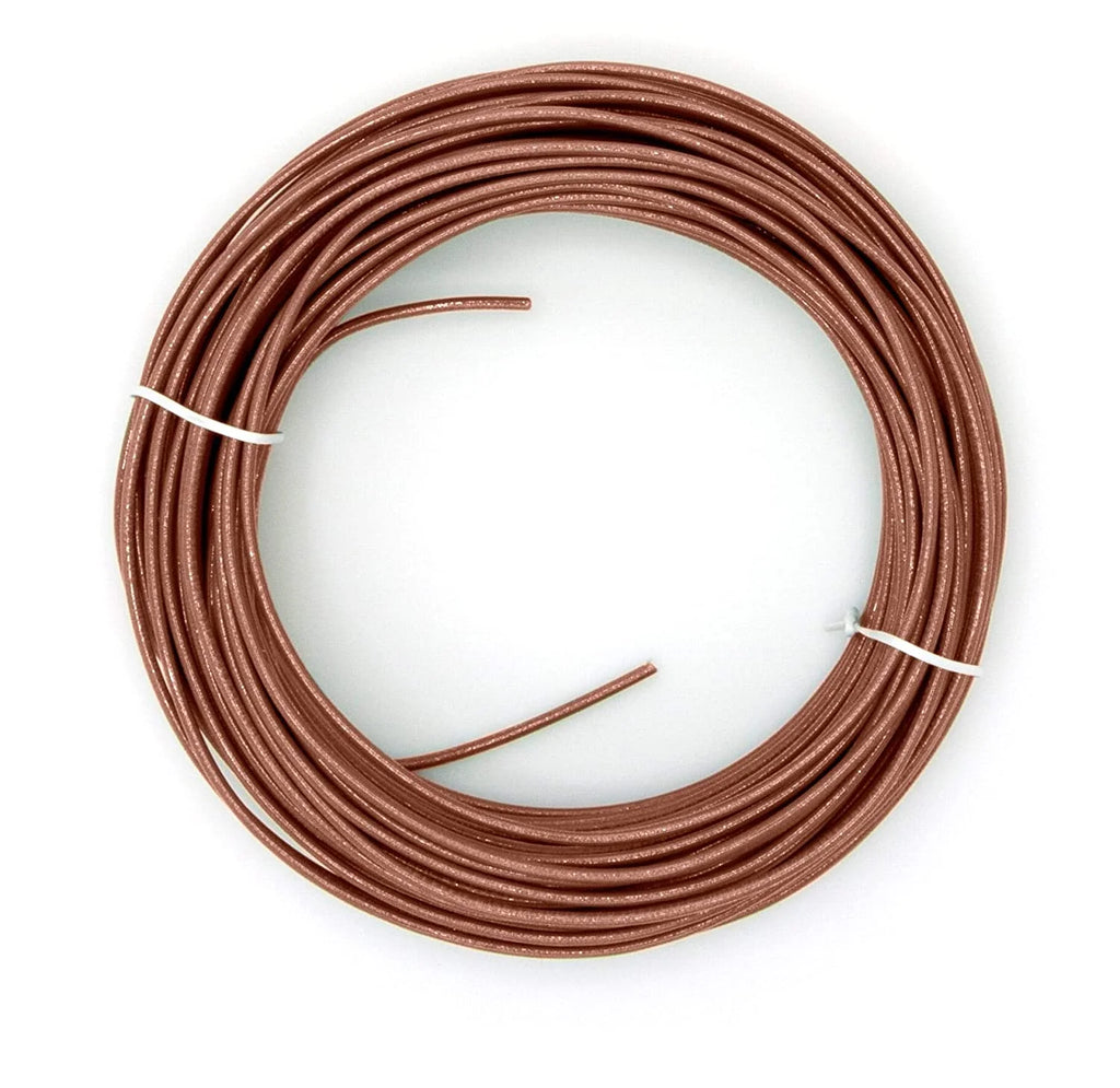 75 Feet 12 AWG Insulated Solid Copper THHN THWN Wire Brown J84383