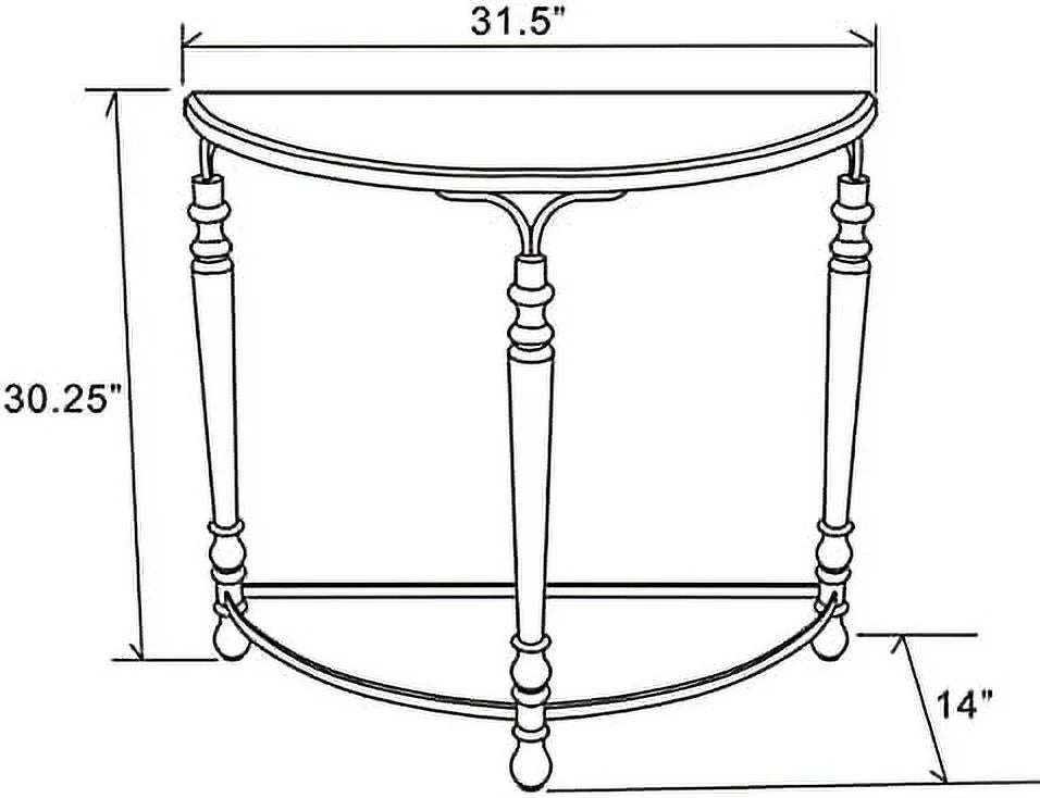 30'' Wood Entryway Table U484
