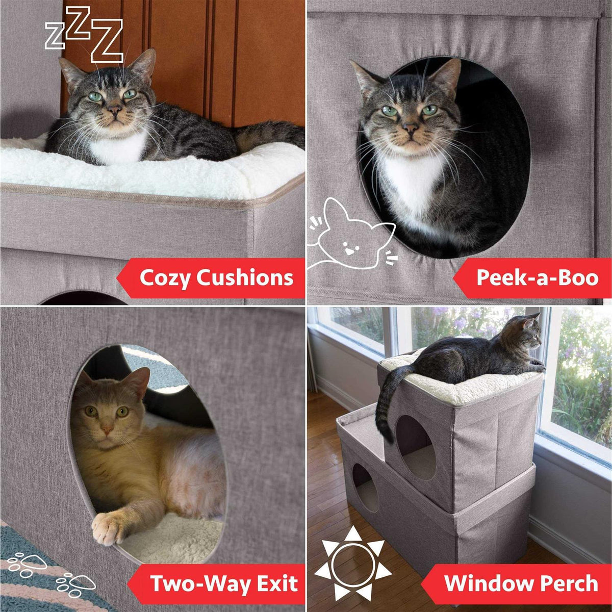 Stackable Cat Condo H803555