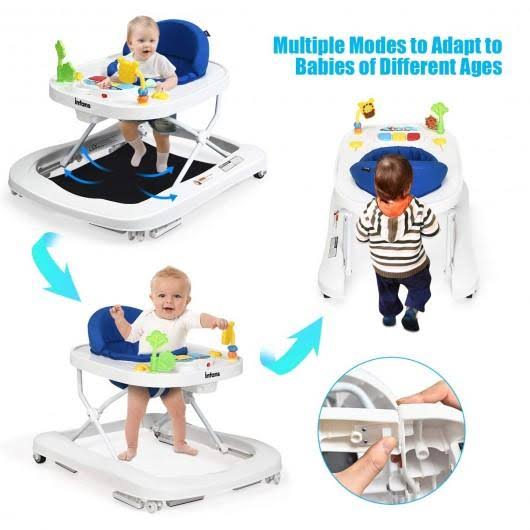 Navy 3 in 1 Foldable Baby Walker T30857