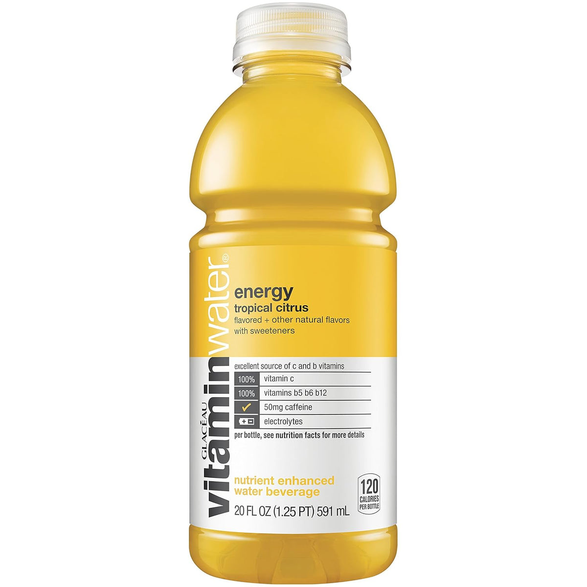 20 fl oz 24 Pack Tropical Citrus Electrolyte Enhanced Water B32205
