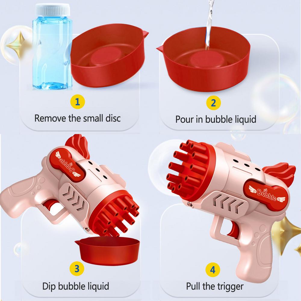 Automatic Bubble Blaster Toy with Cooling Fan & Solutions Batteries Operated P376538