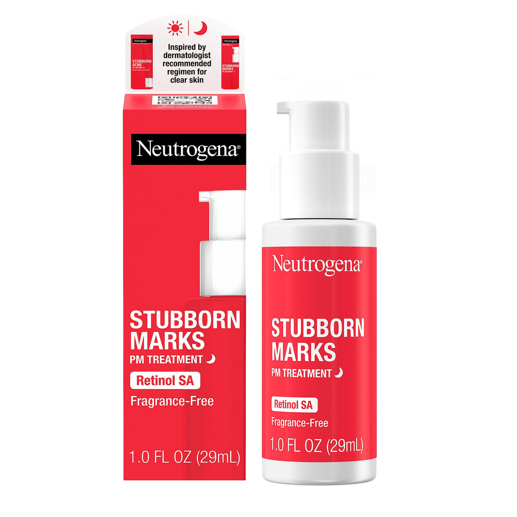 Stubborn Marks Pm Treatment With Retinol Sa, Face-Exfoliating Treatment, Oil-Free, Non-Comedogenic, Unscent V468062