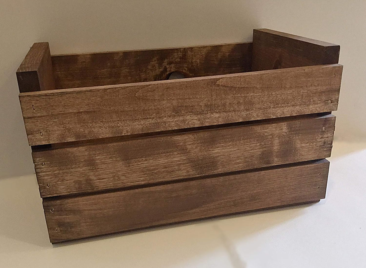 Vinyl Record Storage Wood Crate V978207