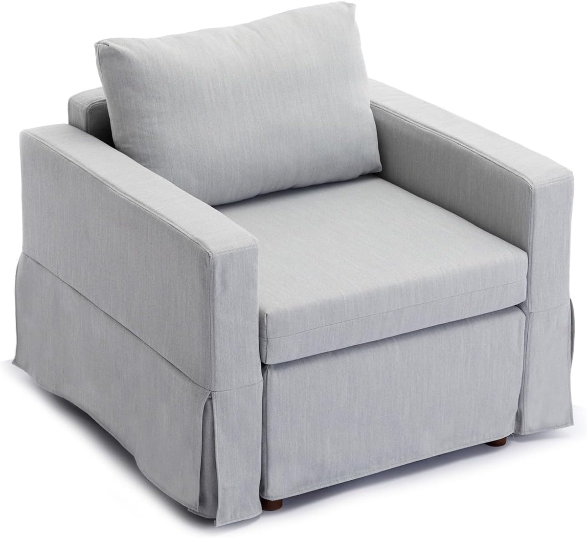 Light Grey Single Seat Module Sofa with 1 Ottoman G8893