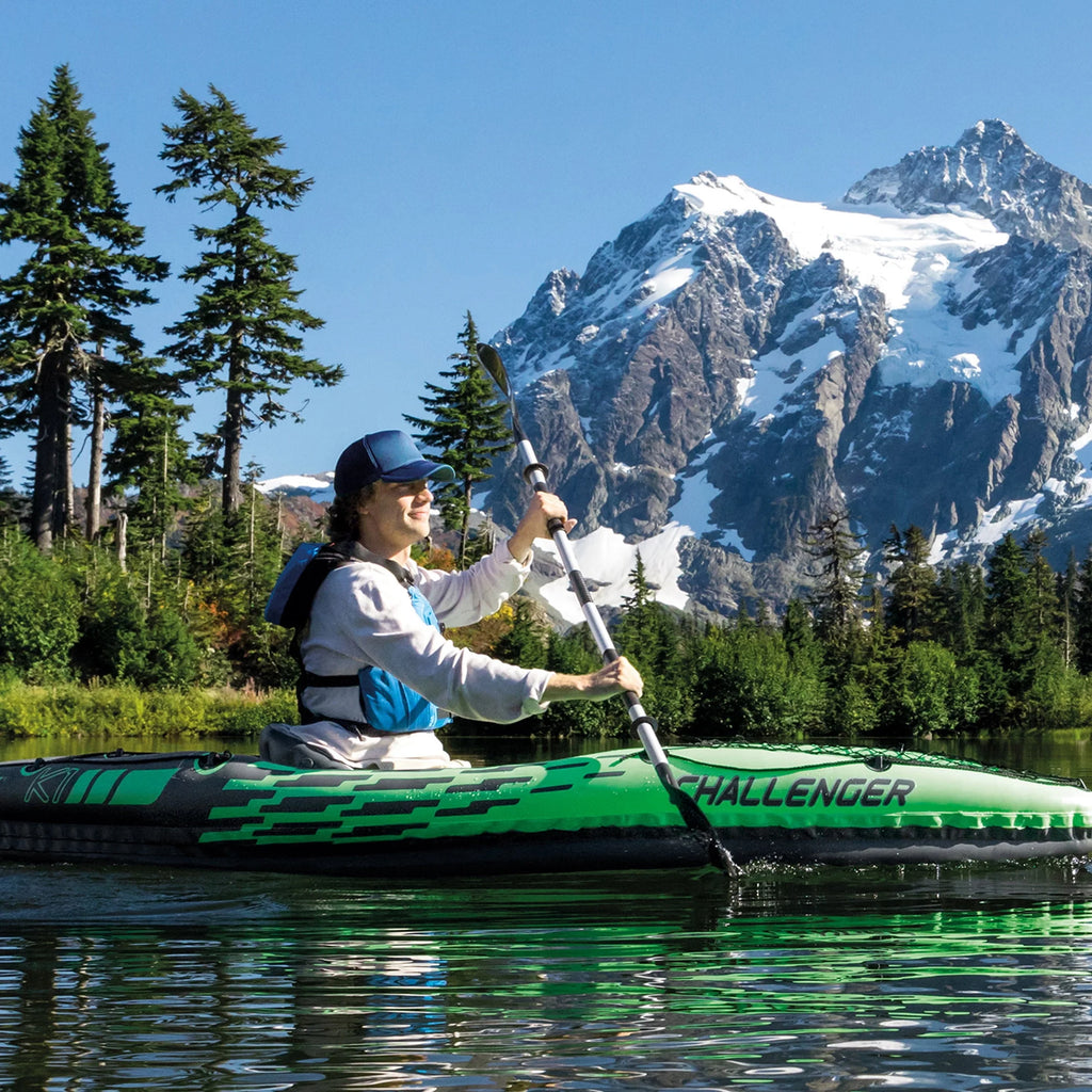 Inflatable Single Person Kayak Set with Pump O446