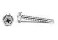 #10-16 x 1/2 Self Drilling Screw Phillips Hex Washer Head Zinc Plated X31743
