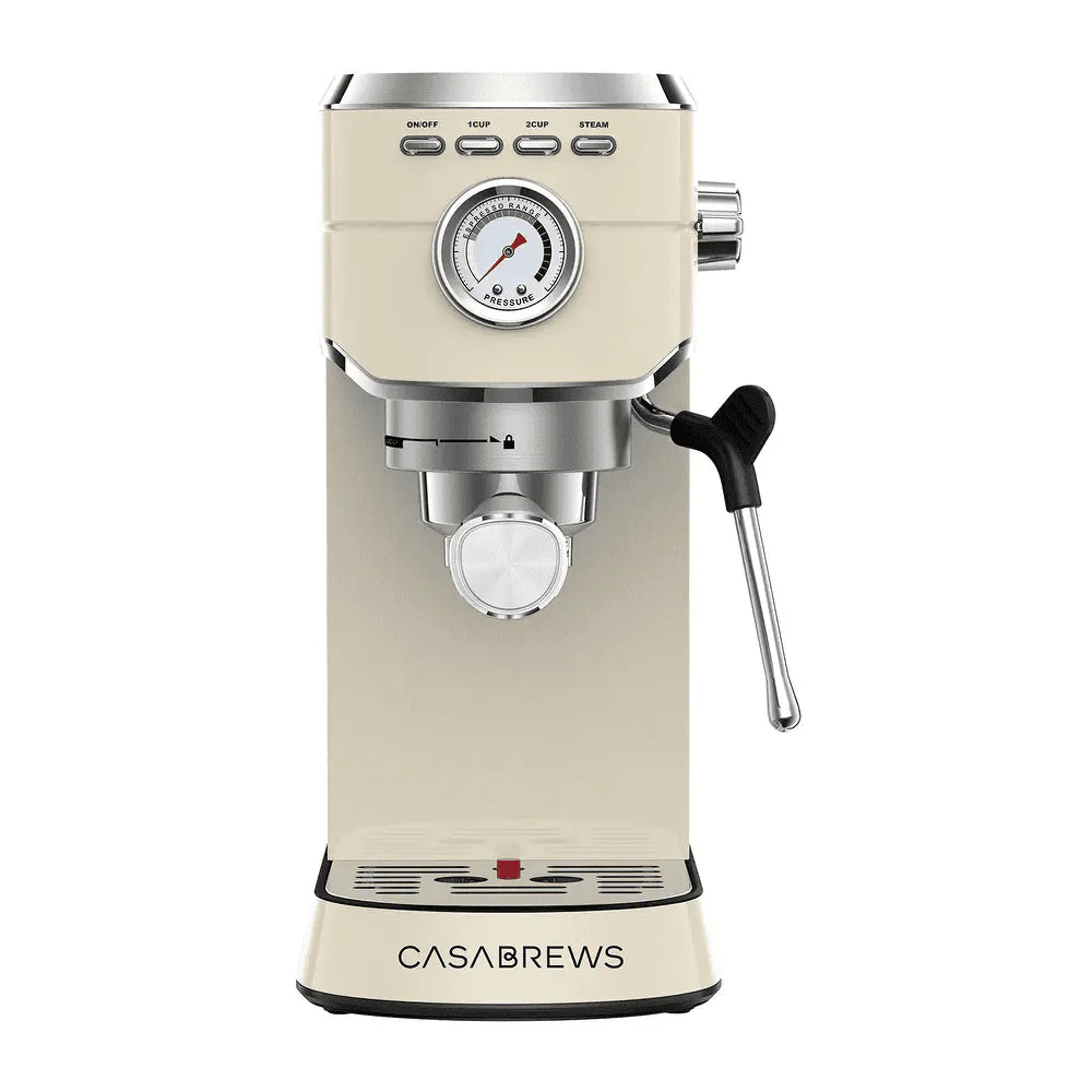 20 Bar Espresso Machine with Milk Frother Steam Wand, Stainless Steel Q7496