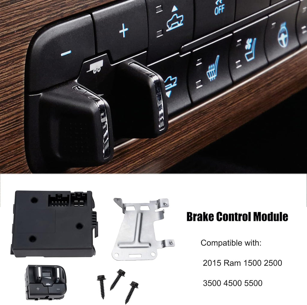 Integrated Electronic Trailer Brake Controller with Switch, Bracket, Module and Hardware E521