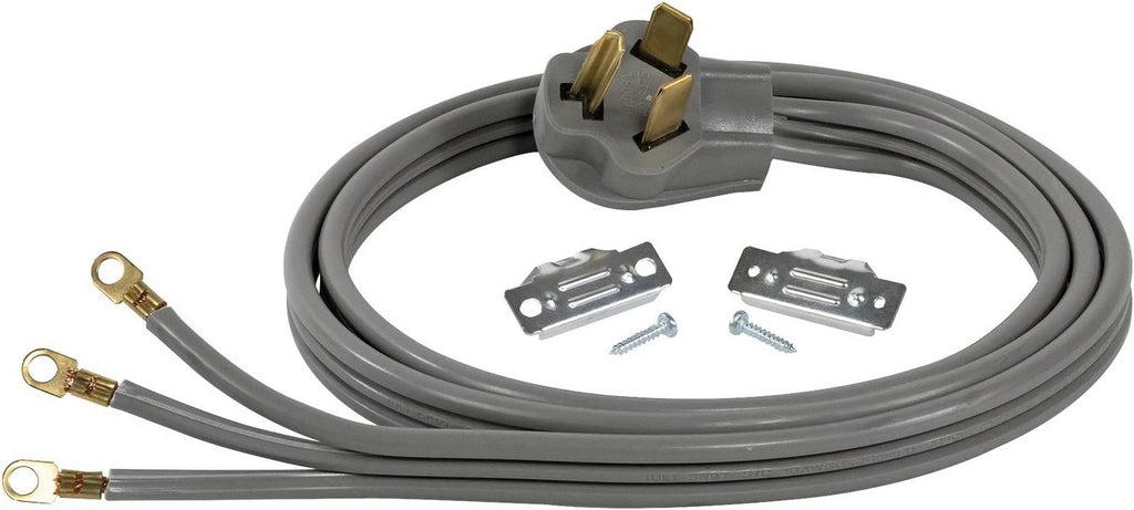 6 Foot 30-Amp Dryer Cord with 3 Eyelet Connectors A7618