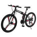 26 inch 21 Speeds Folding Mountain Bike High Carbon Steel Red U269