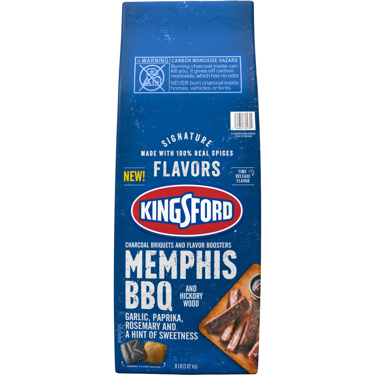 8 lbs BBQ and Hickory Charcoal Briquettes E875470
