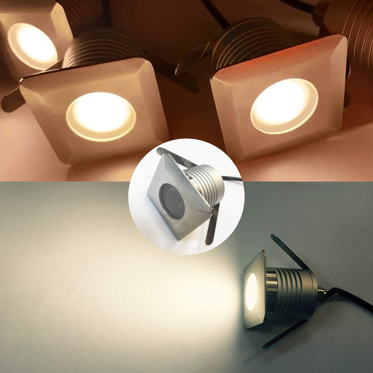 3W Waterproof Aluminum Stainless Steel LED In-Ground Well Lights Warm White G585493