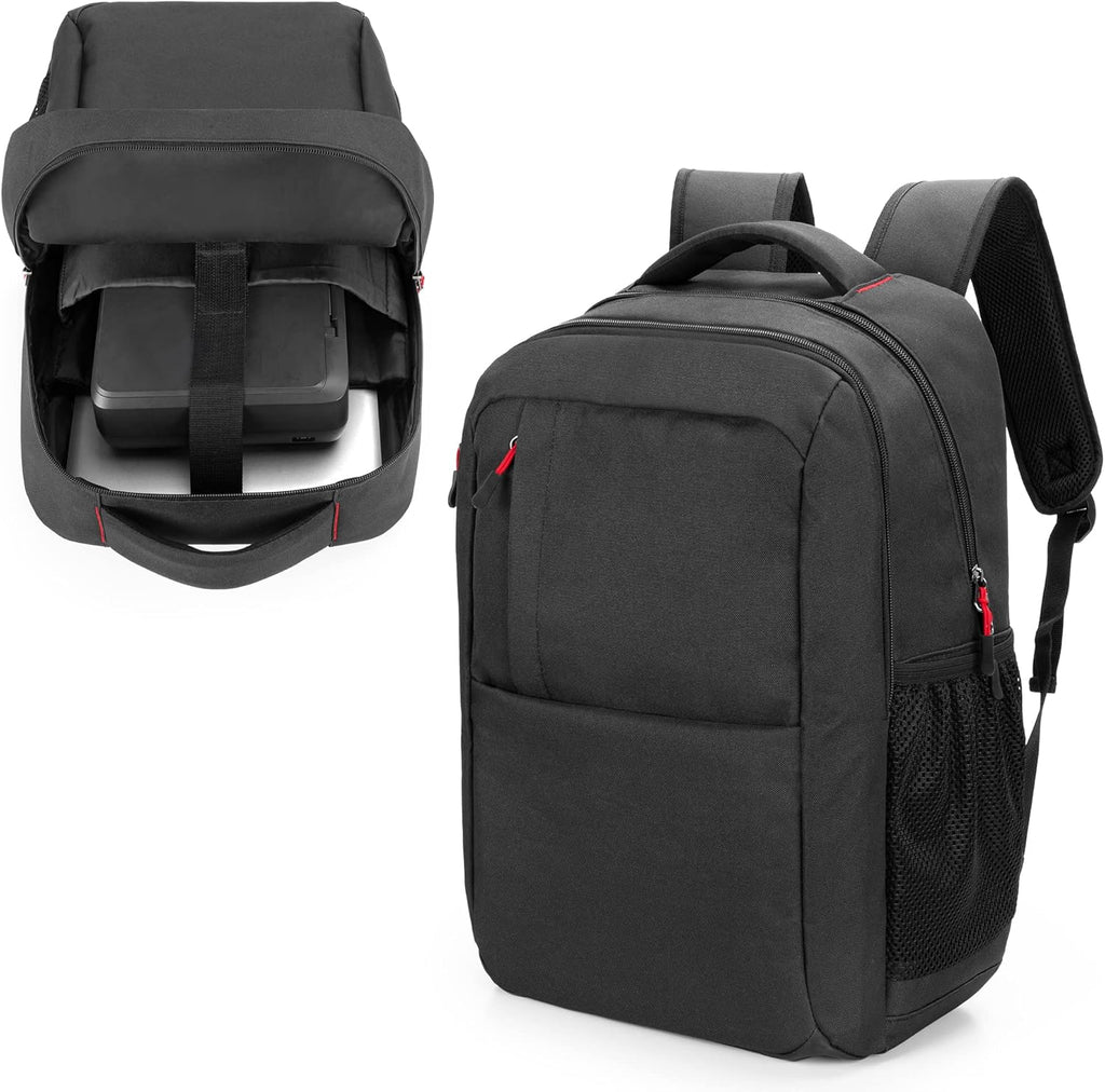 Double-layer Portable Printer Storage Bag with Laptop Layer and Shoulder Strap V17109
