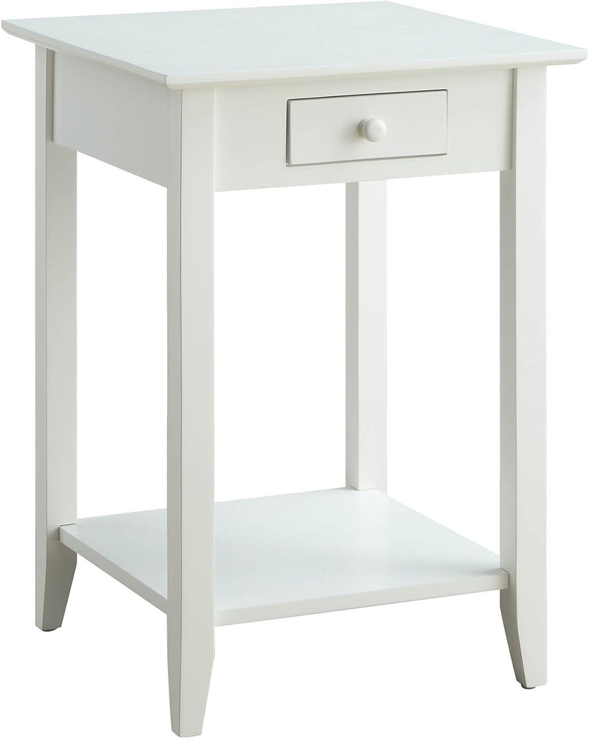 Cherry End Table with Drawer and Shelf E76314