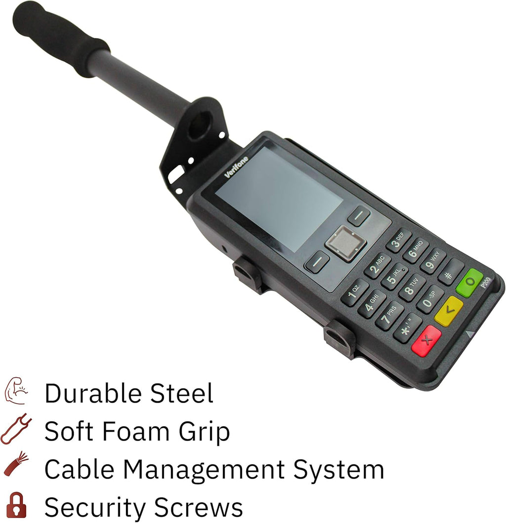 Black Drive-Thru Handheld Mount for Verifone P200 PIN Pad R17802