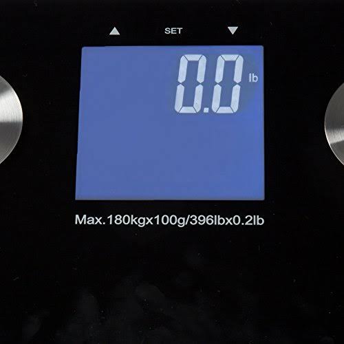 Black Digital Body Fat Scale with Large LCD Display R162